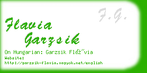 flavia garzsik business card